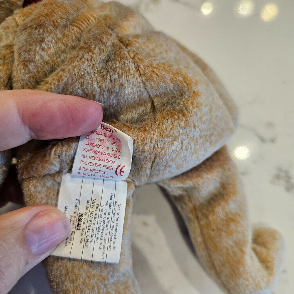 1999 Signature The Bear TY beanie baby Vintage - Picture 8 of 9